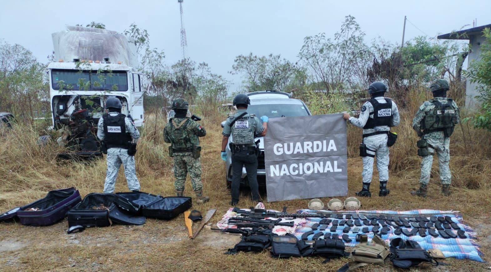 Cae arsenal y tres detenidos en operativo en El Mante