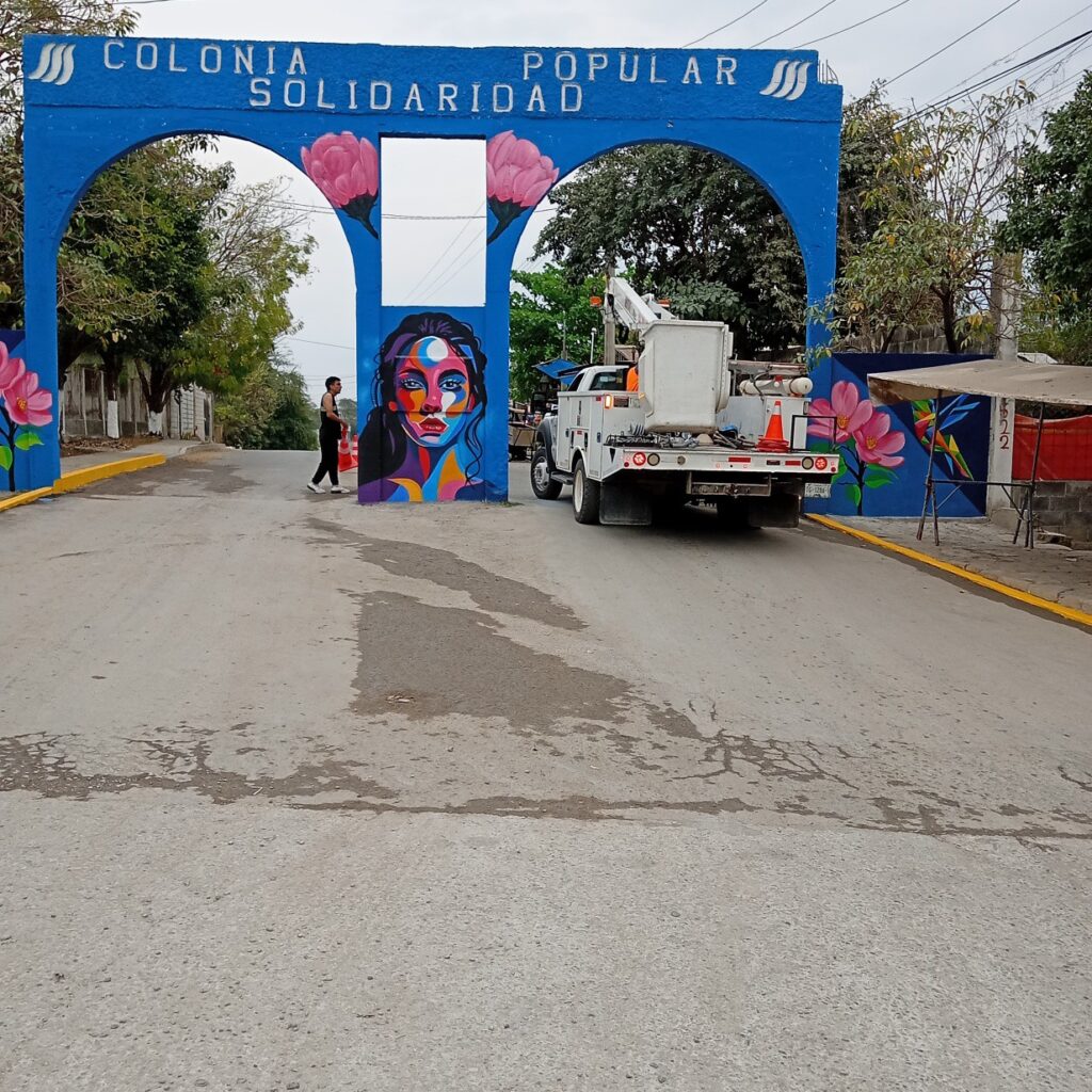 Rescatan acceso a la Solidaridad con nuevas luminarias