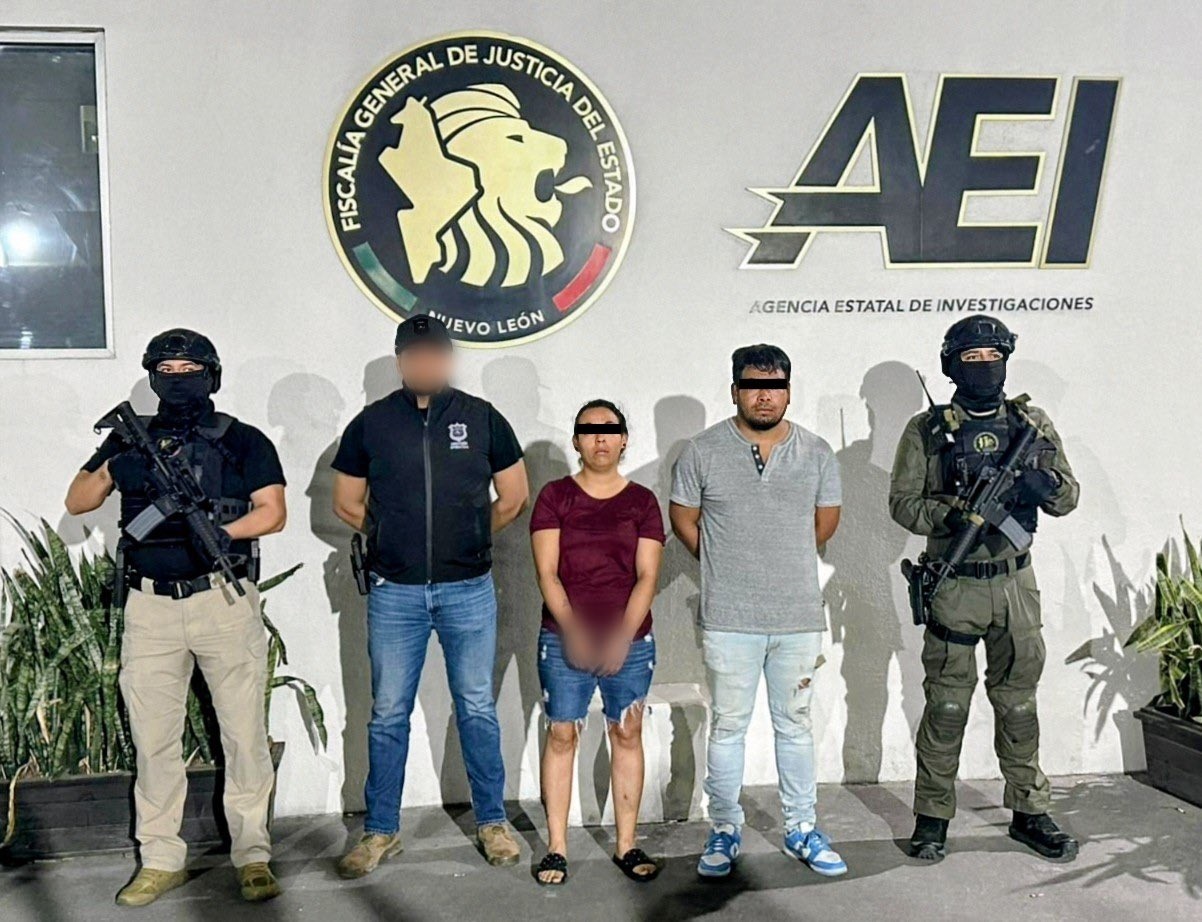 DETIENEN EN NUEVO LEÓN A PAREJA ORIGINARIA DE SLP POR HOMICIDIO Y ROBO
