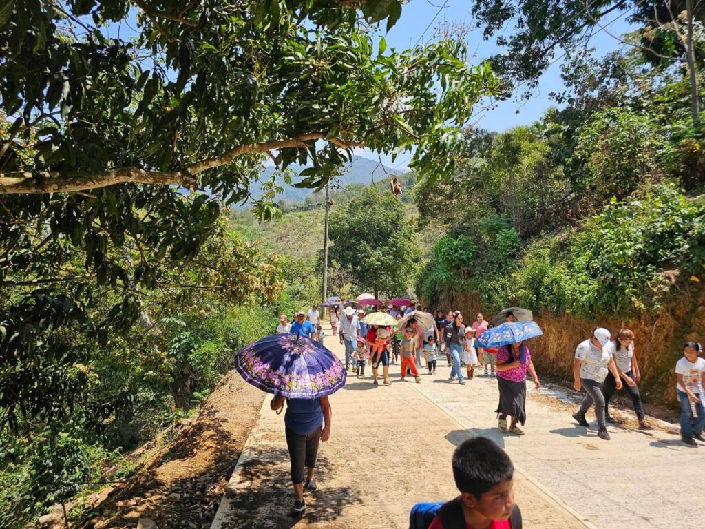 Inauguraron camino rehabilitado en Poxtla Inauguraron camino rehabilitado en Poxtla