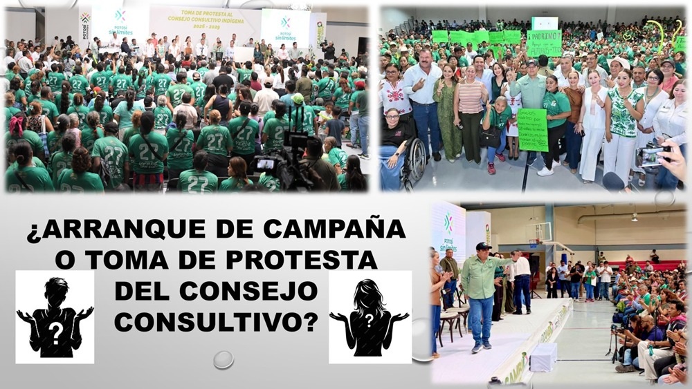 Consejeros indígenas "espectadores" en su toma de protesta del INDEPI