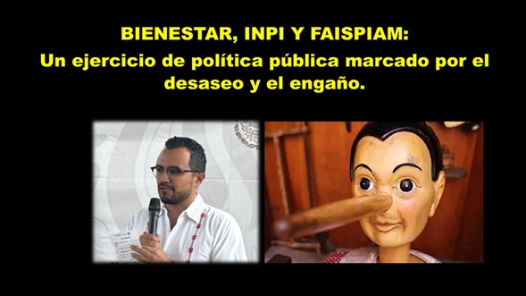 BIENESTAR INPI Y FAISPIAM: Un ejercicio de política pública marcado por el desaseo y el engaño
