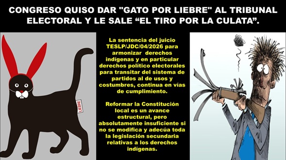Congreso quiso dar "gato por liebre" al Tribunal Electoral y le sale el tiro por la culata