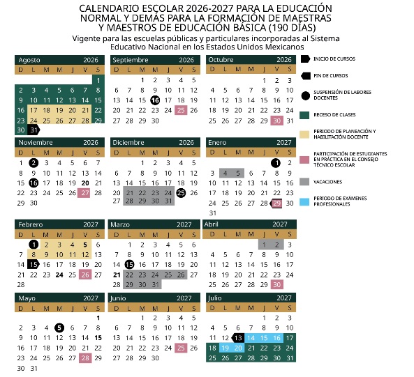 Listo el calendario escolar 2026 2027 Listo el calendario escolar 2026 2027