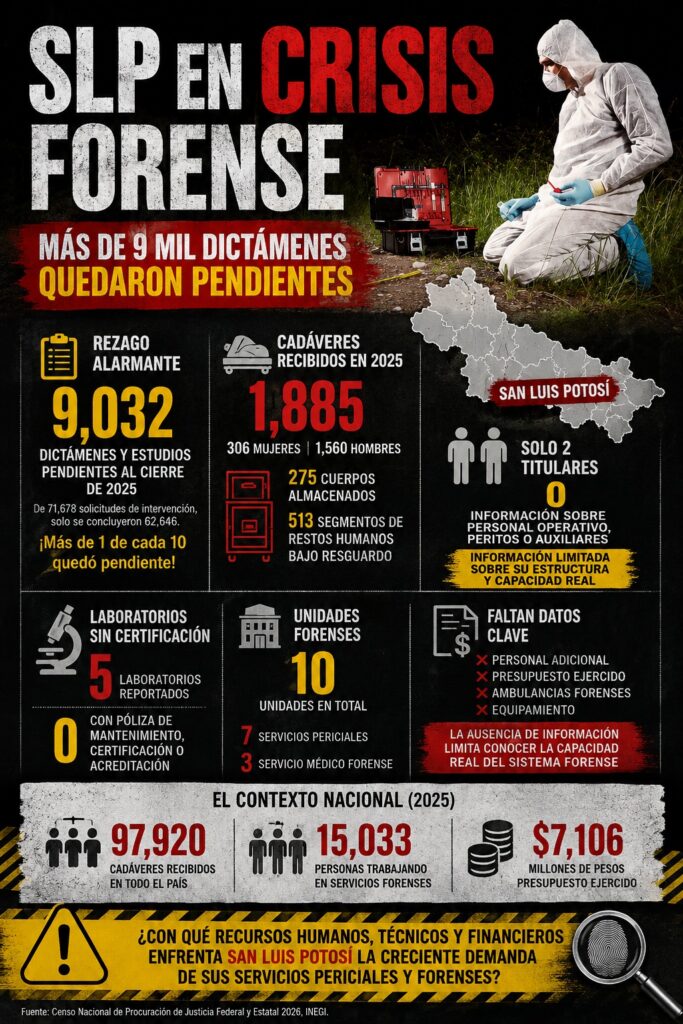San Luis en crisis forense: más de 9 mil dictámenes pendientes